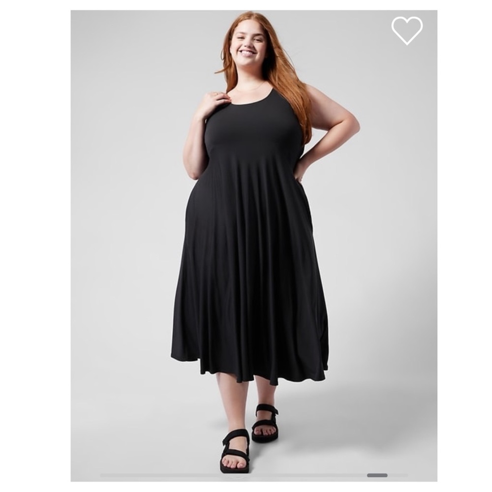 Athleta Santorini Midi Dress // Black